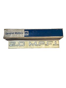 Emblema 2.0 MPFI da Porta Dianteira do GM Astra de 1995 a 1996 e Vectra A de 1994 a 1996 Original GM 93225804 Novo
