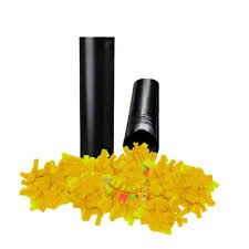 CANHÃO LANÇADOR 25CM PAPEL SEDA  AMARELO