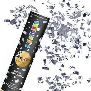 LANÇA CONFETE LAMINADO PRATA 30cm