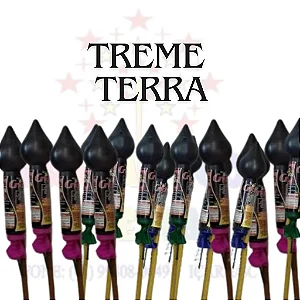 Rojão de Vara Treme Terra Cores 12un