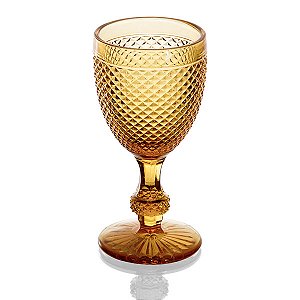 Jogo de 06 taças de vinho âmbar
