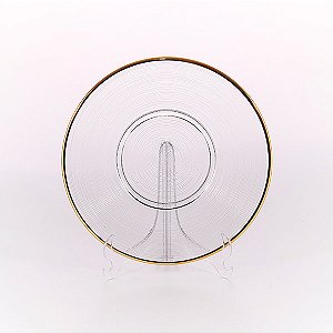 Prato Borda de Ouro - 28cm