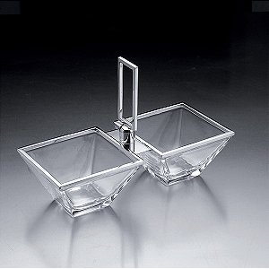 Petisqueira dupla Veneza inox