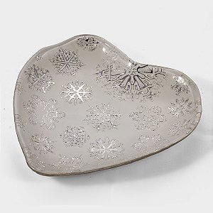 CORAÇÃO BRANCO PRATA VERDADEIRA