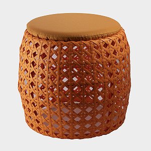 PUFF REDONDO LARANJA