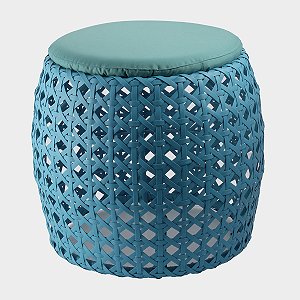 PUFF REDONDO AZUL