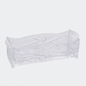 Porta-Talheres de Cristal de Chumbo Prima (27x8x9 cm)
