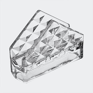 Porta Guardanapo de Cristal Ecológico Diamond (12,5 x 4 x 9,5 cm)