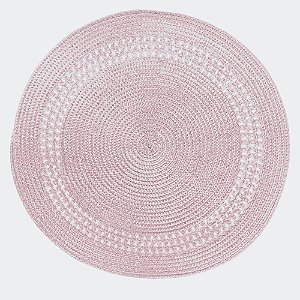 Lugar Americano Redondo em Polipropileno Pink 38 cm