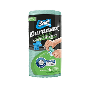 Pano Multiuso Antibacteriano 20,1x21,5 com 48 unidades Duramax