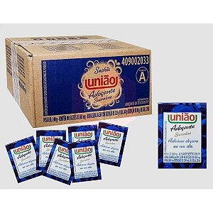 Açúcar União Adoçante Sache Sucralose 600mg Caixa Com 400 Unidades