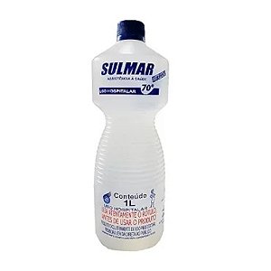 Álcool Líquido Antisséptico 70° Sulmar 1L