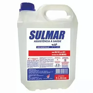 Alcool em Liquido 70 SULMAR Galão 5L