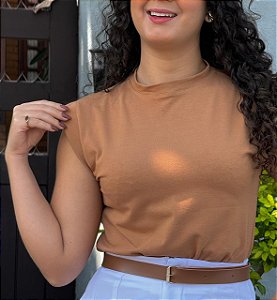 Muscle tee caramelo