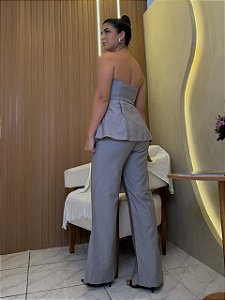 Calça Alfaiataria Cinza