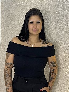 Blusa Ombro a Ombro Preta