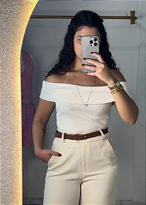 Blusa Ombro a Ombro Branca