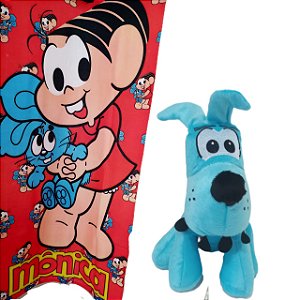 CONJUNTO Turma Da Mônica Toalha de Piscina COM Pelúcia Bidu