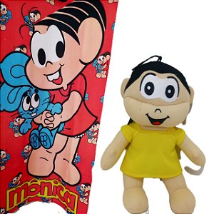 KIT Turma Da Mônica Toalha de Banho + Pelúcia Magali 40x20Cm