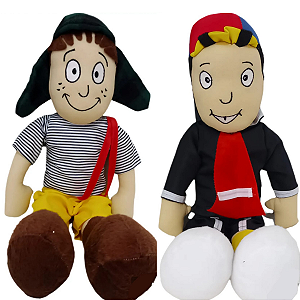 Combo Pelúcias Chaves Grandes Gigantes Kiko Coleção Bordados