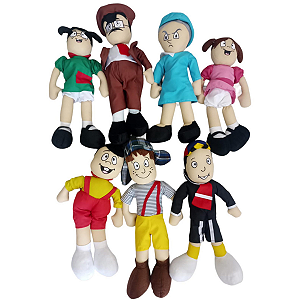 Pelucias Turma do Chaves Grande 55cm Escolha Seu Personagem Favorito Bordado e Colorido