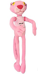 Ursinho Pantera Cor de Rosa Grande Desenho Linda Fofa 55 Cm