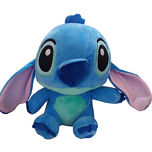 Pelúcia Lilo Stitch Musical Fofinha Azul Lindo Bem Feito