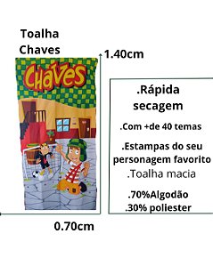 Toalha grande de praia do chaves