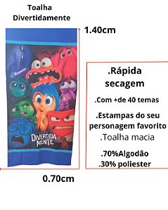 Toalha de praia do divertidamente