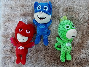 PJ MASKS pelucia kit c 3 unidades.