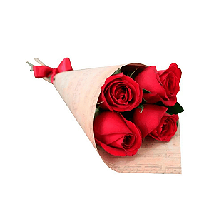 Buquê de 04 Rosas