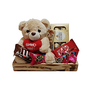 Cesta Chocolate Amo Você