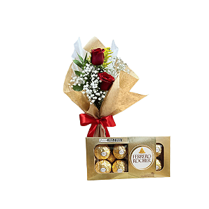 Uma Rosa Vermelha e Ferrero Rocher