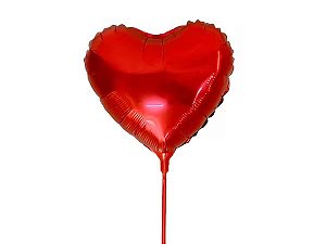 Balão Coração Vermelho