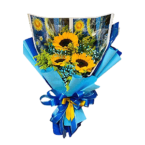 Buquê Van Gogh 3 Girassóis