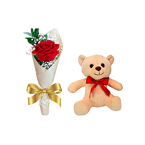 Uma Rosa com Ursinho