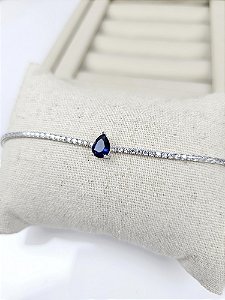 Pulseira Riviera gota azul escuro