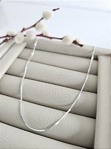 Corrente veneziana V15 prata 925 de 45 cm