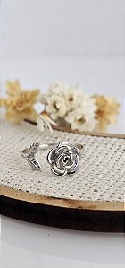 Anel sensorial giratório ansiedade Rosa prata 925 com ródio