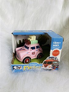 CARRO DE FRICÇÃO DE FERRO- ROSA
