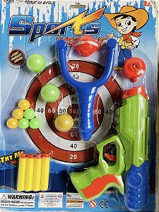 LANÇA DARDOS COM ESTILINGUE