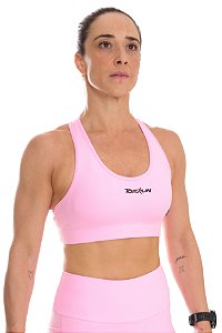 TOP ALTA COMPRESSÃO ROSA CHICLETE