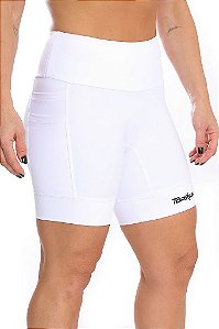 Bermuda Feminina Compress Multi Bolsos White