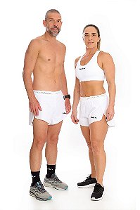 SHORT PERFORMANCE CORTE A LASER BRANCO