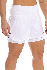 SHORT DUPLO FEMININO WHITE