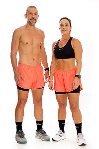 SHORT RAIZ DUPLO LARANJA