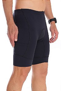 Bermuda Masculina Multi Bolsos Compress Preta