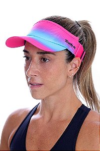 VISEIRA TOP RUN PINK/AZUL CLARO