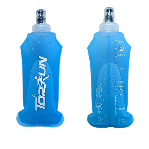 Garrafa Hidratação Silicone Soft Flash 350ml Azul