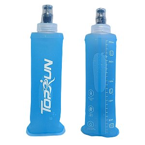 Garrafa Hidratação Silicone Soft Flash 250ml Azul